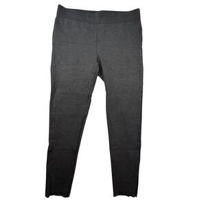 LOFT Gray Ponte Knit Straight Leg Pants Womens Size Large‎ career office